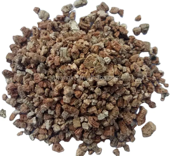 Tablero crudo dorado de La vermiculita de las escamas crudas de la vermiculita de China para los gránulos de La vermiculita