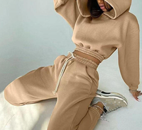 Ensemble de survêtement pour femmes, 2 pièces, avec logo personnalisé, nouvelle mode, pantalon de survêtement et sweat-shirt, ensembles décontractés, vente en gros