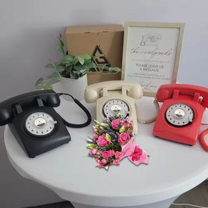 Teléfono Antiguo Vintage Rojo PEAKSOUND, Libro de Visitas para Bodas, Grabadora de Voz Digital de 32 GB para Despedidas de Soltera y Familiares - Product Image 5