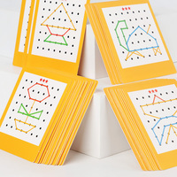 Planche à pointes en bois Montessori, jeu éducatif, jouets d'apprentissage pour enfants d'âge préscolaire et maternelle, vente en gros