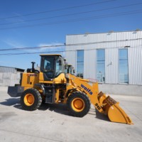 1.5-3 Ton Mini Wheel Loader Artikulasi Depan Kecil dengan Mesin Weichai dan Pompa Hidrolik