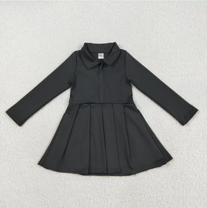 Robes de yoga pour bébés filles à manches longues et fermeture éclair, longueur genou, 8 couleurs, Sibling - Product Image 2