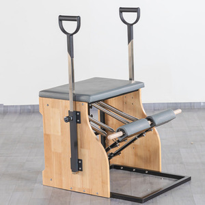 Sedia Pilates Wunda in Legno di Quercia e Struttura in Lega di Alluminio per Uso Domestico e Studio - Product Image 1