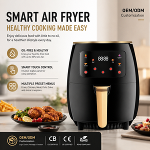 <span class=keywords><strong>Freidora</strong></span> de <span class=keywords><strong>Aire</strong></span> Digital Moderna sin Aceite, Horno Eléctrico de Gran Capacidad de 6L, <span class=keywords><strong>Freidora</strong></span> Eléctrica Multifuncional Comercial y Doméstica - Product Image 3