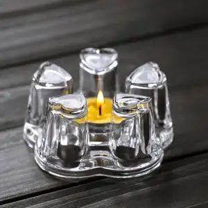 wholesale candle warmer heart shape tea warmers food warmer with candle holder