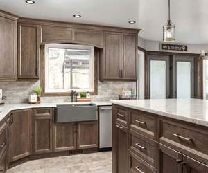 Santopova Customized Modular Modern Kitchen <b>Cabinet</b> RTA <b>Wood</b> <b>Cabinets</b> Total Solution 3D Design for Dining Mall Villa Application - Product Image 3