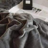 Parure de lit de luxe en microfibre velours violet, duveteuse, écologique, pour l'hiver, housse de couette, couette, chambre de mariage