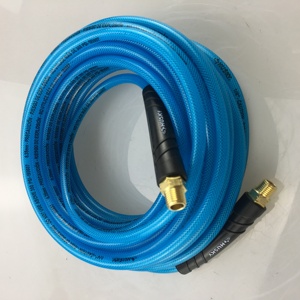Tuyau en polyuréthane (PU) bleu renforcé de 1/4 "X25FT avec raccords 1/4 NPT pour outils pneumatiques PRÊT à EXPÉDIER - Product Image 4