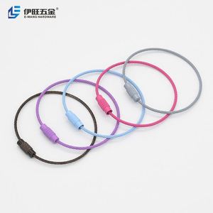 Yiwang ห่วงโซ่กุญแจเชือกลวดทำจากสเตนเลสเคลือบสีสันสดใส - Product Image 2