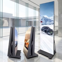 Écran d'affichage LED pliable P2.5, résistant à l'eau IP65, résolution 4K, affichage LED portable pour exposition et événements