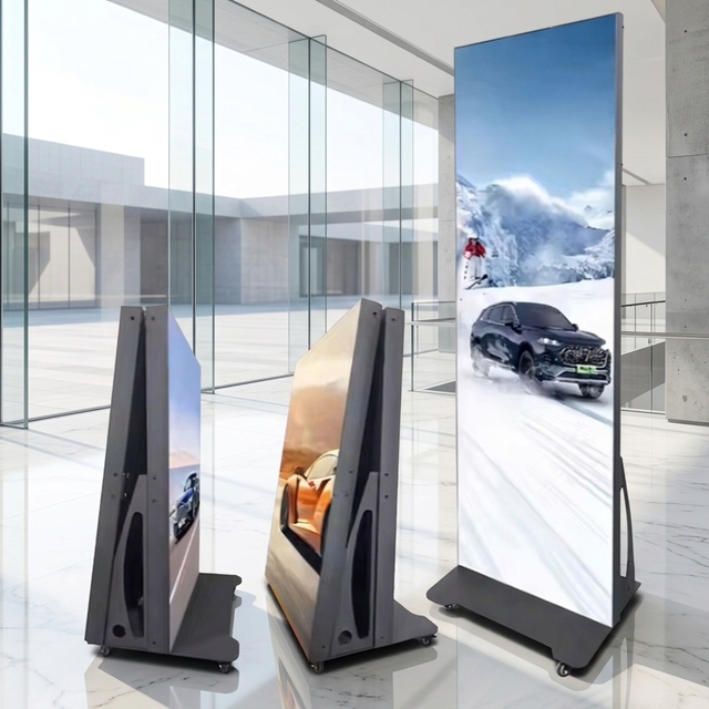 P2.5 Foldable LED Poster Screen IP65 Waterproof 4K Resolution Portable LED Display for Exhibition Event Display