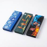 Boîte cadeau en papier personnalisée en gros avec couvercle et base, boîte rectangulaire longue et étroite pour produits