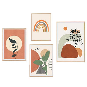 Arte Mural para Hotel, Estilo Nórdico, para Sala de Estar, Fondo de Sofá, Tríptico, Mural de Plantas, Decoración Moderna para Porche, Cuadros Decorativos - Product Image 5