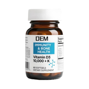 Vitamine D3-pour la santé artérielle, la résistance du corps, les os et le cœur *-Contient (vitamine K2) -Sans OGM-Sans gluten 60 Gélules - Product Image 1