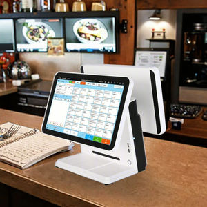 Windows I5 4210M Pantalla táctil Pantalla dual Soporte de cobre Caja registradora 4 + 128G - Product Image 3