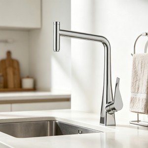 Kitchen Raindance Faucet Single Handle Pull Out <b>Spray</b> Deck <b>Mounted</b> 2.0-2.9gal/m Universal Flexible Hose Hot And Cold Water - Product Image 1