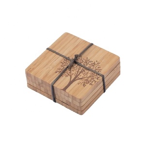 Modern Brass Inlay Acacia Wood Coaster Set Vintage Luxury Kitchen <b>Table</b> Decor <b>Mats</b> Pads Casual Bag for Wedding Party Occasions - Product Image 2
