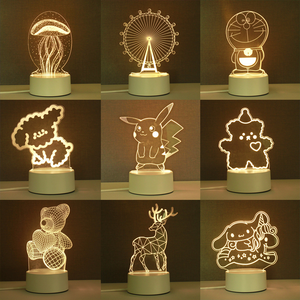 3D in Acrylic ánh sáng ban đêm, đầy màu sắc dẫn ánh sáng, tùy biến sáng tạo của phim hoạt hình mini LED trang trí ánh sáng ban đêm - Product Image 2