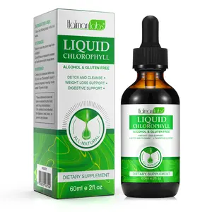 Wholesale Natural Organic Chlorophyll Liquid Drops Detox Cleanse Weitght Loss Digestive Support Private Label Liquid Chlorophyll