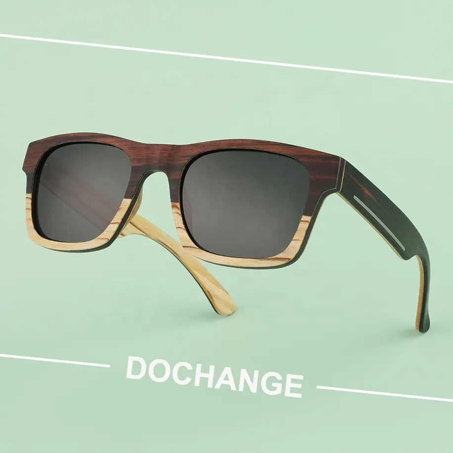 2024 Multilayer Wood Sunglasses Alta qualidade Natural Eyewear Custom Logo Moda atacado lentes de sol