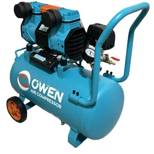 Silenziosi 8bar e 1,5 CV da 24L litri Mini compressore elettrico senza olio portatile compressore industriale senza olio