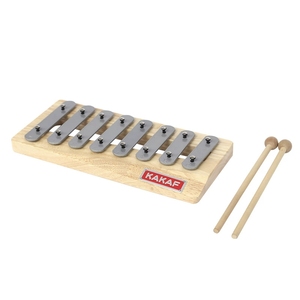 Xylophone en bois avec touches en acier, instrument de percussion Orff, jouet musical à 8 notes pour l'apprentissage précoce et l'exploration musicale - Product Image 5