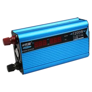 Hight frequency multi-function LCD 600W/1200W DC to AC convertor power inverter