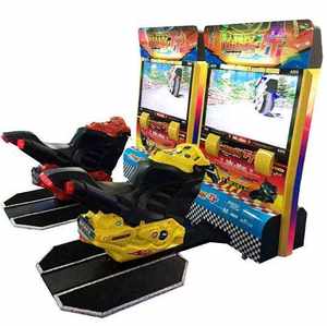 Vibration Feedback Racing <b>Game</b> Dual Seat Arcade <b>Machine</b> 2 Player Driving Simulator Coin Operated Video <b>Game</b> <b>Machine</b> - Product Image 2