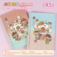 Muzili Original Design Branded A5 Carnets de Notes Reliure à Spirale Personnalisée Summer Friend Sunny Day Cute Note Book