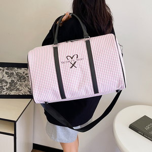 Bolsas de Viaje Deportivas para Mujer, Bolsa de Lona Rosa, Bolsas de Viaje de PU de Buena Calidad - Product Image 5