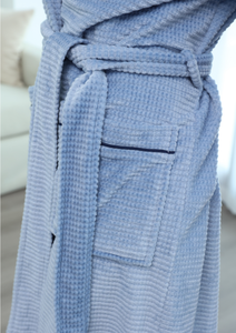 Accappatoio Lungo da Donna Taglie Forti, Invernale, Termico, Traspirante, Morbido, Casual, Semplice, in Pile, Tinta Unita - Product Image 6