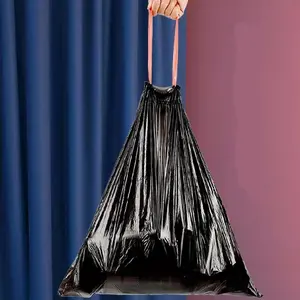 Sacchetti della spazzatura in plastica biodegradabile di vendita calda sacchetti della spazzatura in rotolo con coulisse