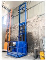 Livraison rapide en stock, élévateur hydraulique de matériaux bon marché de 1000 kg, installation intérieure et extérieure, personnalisé, 6 m, 8 m, 10 m, ascenseur hydraulique