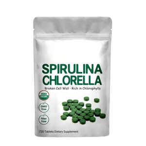 <span class=keywords><strong>Spirulina</strong></span> und Chlorella Tabletten 100 Stück Algen Nahrungsergänzungsmittel Großhandel Großmengenlieferung Private Label - Product Image 1