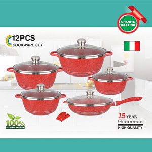 Cast Iron <b>Non</b>-<b>Stick</b> Enamel Coating 5-Piece Gas Cookware <b>Pots</b> and Pans Oven Safe Dishwasher Safe Wholesale R2069 - Product Image 4