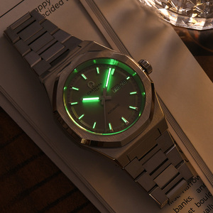 <span class=keywords><strong>Montre</strong></span> mécanique <span class=keywords><strong>automatique</strong></span> de luxe CARNIVAL pour <span class=keywords><strong>homme</strong></span>, style business, mouvement <span class=keywords><strong>Seiko</strong></span> NH36, boîtier octogonal en acier inoxydable, fermoir papillon - Product Image 5