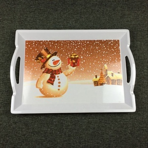 Bandeja <span class=keywords><strong>de</strong></span> melamina con asa, juego <span class=keywords><strong>de</strong></span> <span class=keywords><strong>bandejas</strong></span> <span class=keywords><strong>grandes</strong></span> <span class=keywords><strong>de</strong></span> <span class=keywords><strong>plástico</strong></span> <span class=keywords><strong>duro</strong></span> <span class=keywords><strong>de</strong></span> Navidad - Product Image 3