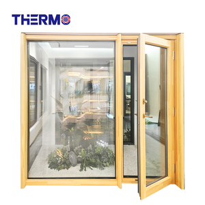 <span class=keywords><strong>Porte</strong></span> à charnière en aluminium à coupure thermique personnalisée <span class=keywords><strong>Porte</strong></span> à battant en verre à double vitrage <span class=keywords><strong>Porte</strong></span> <span class=keywords><strong>d</strong></span>'<span class=keywords><strong>entrée</strong></span> avec éclairage latéral - Product Image 1