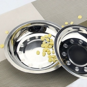 Plats et assiettes en acier inoxydable, plateau rond pour le dîner, plat à <span class=keywords><strong>chou</strong></span>, plateaux originaux pour la conservation des aliments, cuillères, réchauds - Product Image 3