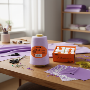 Filo da Cucito Ilan 40S/2 Colore 52 Viola Chiaro Confezione da 12 Pezzi in Scatola - Product Image 2