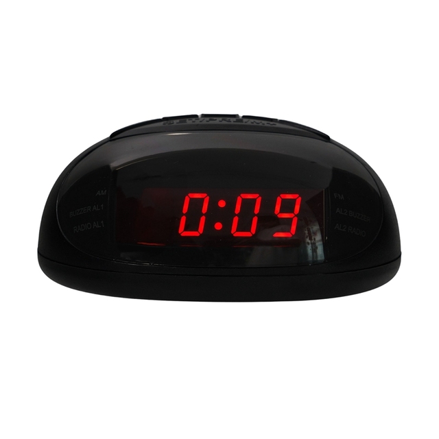 Clock Controlled Radio Alarm Clock With AM/FM Dual Channel LED Digital Electronic Alarm Clock