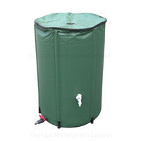 Baril de collecte d'eau de pluie pliable de 380 L, réservoir d'eau portable pliable pour l'irrigation du jardin