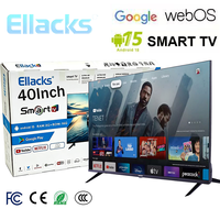 TV LED Pintar 40 Inch FHD 4K Android Smart Wifi Frameless Televisi ACDC T2S2 ISDB CI  40 43 50 55 65 75 85 98 100 Inch