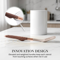 Spatule en silicone pour poêles antiadhésives, résistante à la chaleur, sans BPA, ustensile de cuisine, spatule solide pour poisson, œufs, crêpes, ODM OEM