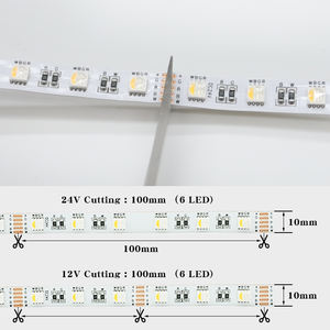 LED-stripverlichting 24V 12V Smart 5050 RGBW met APP-afstandsbediening, flexibel, voor feestjes en bars, 5m/10m/rol - Product Image 3