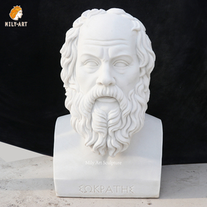 Personalizzato Intagliato A Mano In Marmo Bianco Del Busto Statua di Pietra Classico Laocoonte Testa Scultura Per La Decorazione di Raccolta - Product Image 5