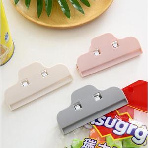 Food Bag Sealing <b>Clips</b> Plastic Reusable For Snack Storage Pink Off White Gray - Product Image 1