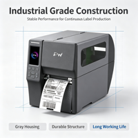 Printer Label Pengiriman Lebar 108MM untuk Industri Kesehatan Printer Thermal Langsung untuk Medis & Komersial