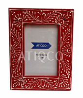 Marco de fotos de madera personalizado 4x6 y 6x8 tamaños estilo clásico papel pintado a mano exhibición de recuerdos para la decoración del hogar