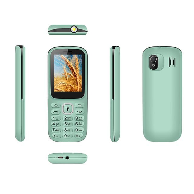 OEM Low Price Linux 3000mAh Big Battery VGA 2G Bar Feature Phone 2.4 Inch Screen Dual SIM Card Keypad German/Spanish French FM